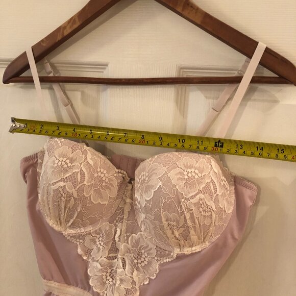 [Women's L] Sophie B Lingerie Babydoll Lace Underwire Garter Boudoir Coquette - Picture 8 of 10